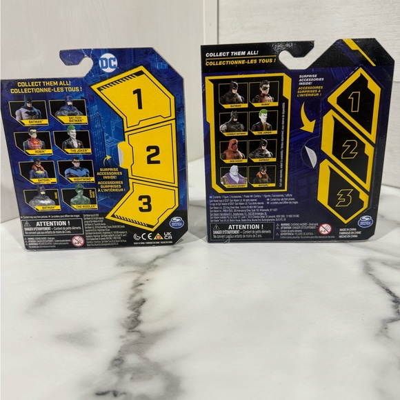 2 COLLECTIBLE DC BATMAN WITH 3 SURPRISE ACCESSORIES. SEPARATE SERIES 2020 & 2021 - Picture 2 of 6